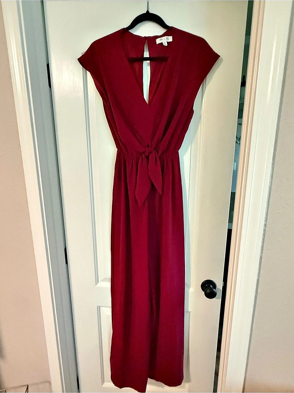 She & Sky Red Maxi Dress Like New